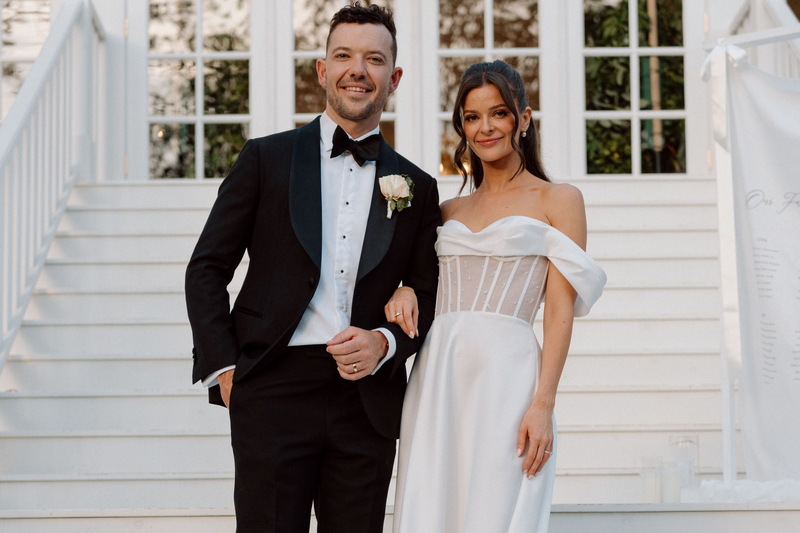 Real Bride Claudia marries in Vera gown