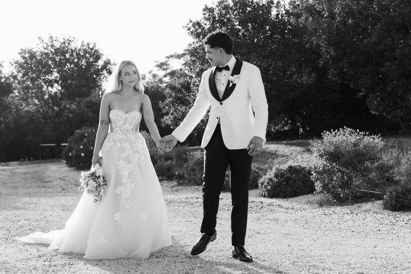 Real Bride Lucia marries in custom Fleur gown