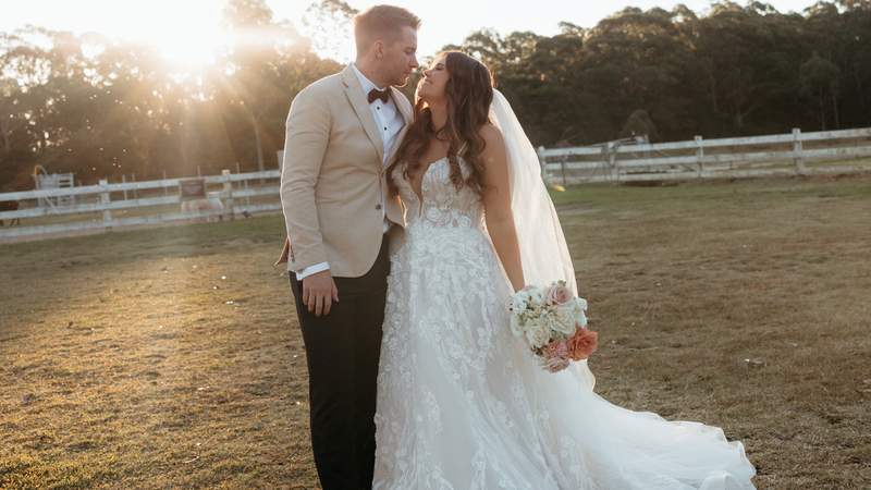 Real Bride Tyla marries in custom Livia gown